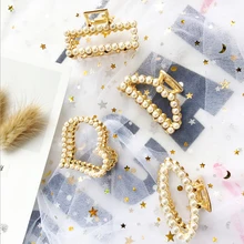 Южная Корея Изысканный европейский стиль простой металлический зажим игривая форма шпильки для волос головной убор женские нечетные волосы ювелирных изделий