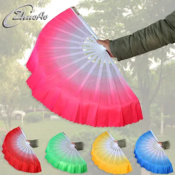 

DHL Freeshipping 30pcs gradient color Chinese silk dance fan KungFu fan/wedding Gifts