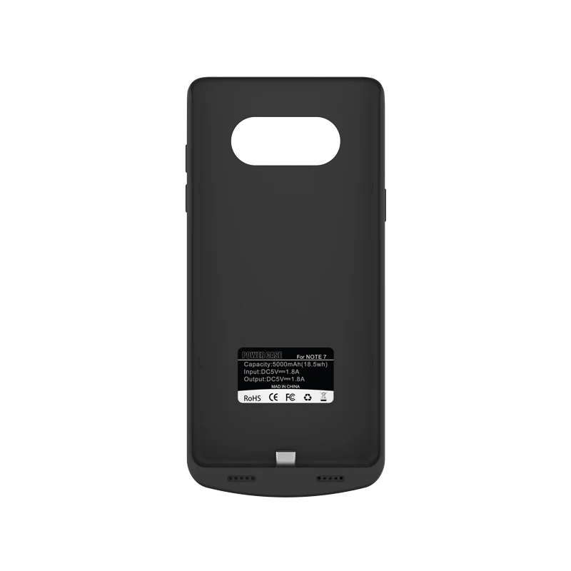5000 мА/ч чехол для зарядного устройства для samsung Note 7/FE роскошный внешний резервный банк питания TPU Рамка для Galaxy Note Fan Edition