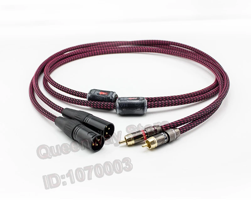 Queenway HIFI signal balanced cable/line RCA to XLR pure