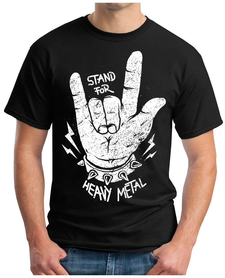 Styrke Kamp Faktisk HEAVY METAL T Shirt STAND FOR HEAVY METAL HARDROCK TRASH ROCK MUSIC BAND S  3XL Men Adult T Shirt Short Sleeve Cotton|T-Shirts| - AliExpress