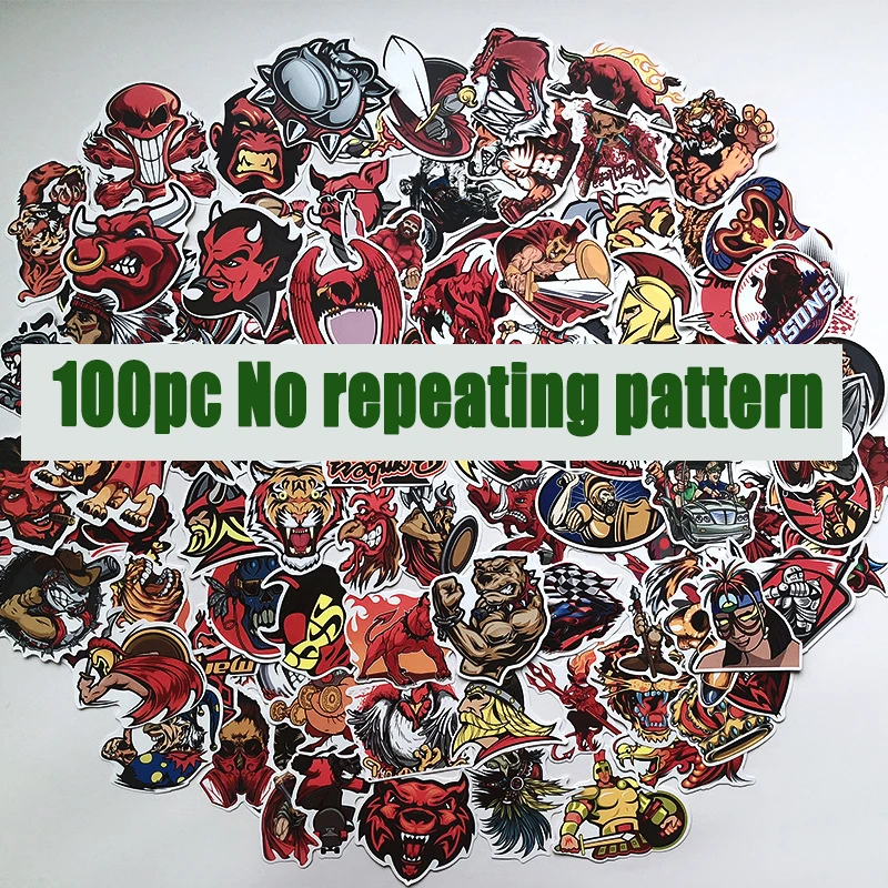 100pc Mixed Cartoon Toy Animal laptop sticker Sticker Car Styling Bike Travel Luggage Cool Funny Sticker Bomb anime Decals M3