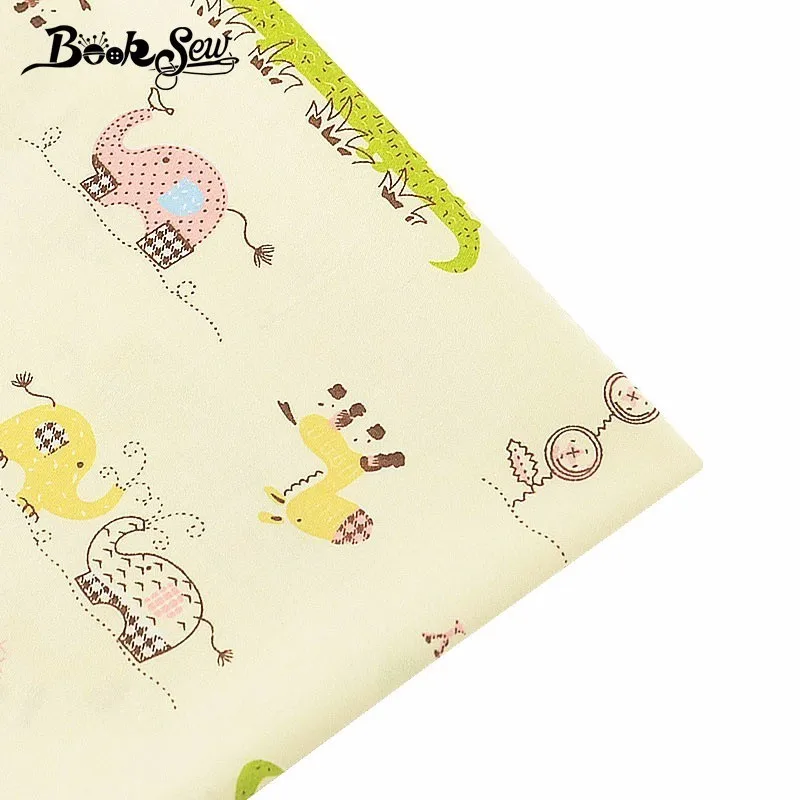 Booksew 100% хлопчатобумажная саржевая ткань для шитья четверть толстых текстиль