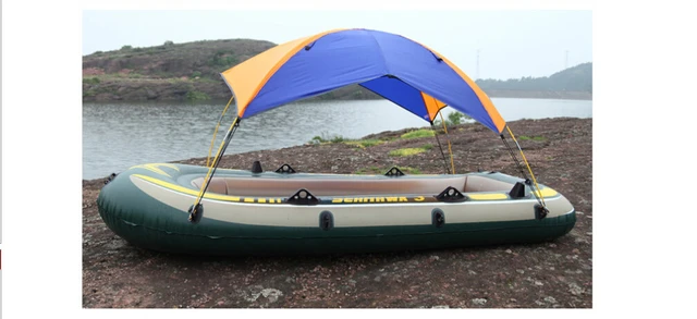 Free shipping Intex Inflatable Boat Tent Sun Shelter 2 3 4 Person PVC  Rubber Fishing Boat Tent Sun Canopy Beach Sunshade Tent