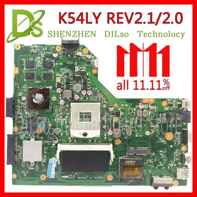 KEFU K54LY For ASUS K54LY X54H K54HR X84H laptop motherboard K54LY mainboard rev2.1/2.0 Test motherboard KEFU K54LY For ASUS K54LY X54H K54HR X84H laptop motherboard K54LY mainboard rev2.1/2.0 Test motherboard