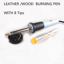 40 Вт пирография инструмент дровяной Craft дровяные пера+ 8 советы 220 В резьба паяльник DIY инструмента