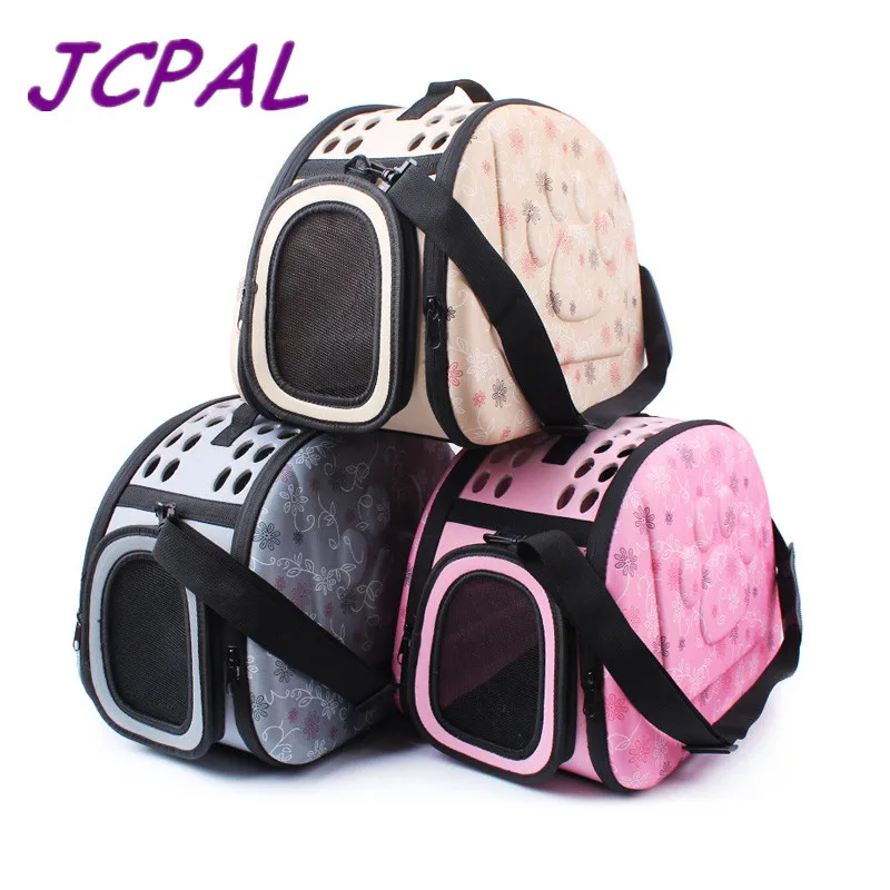 Роскошная Складная переноска для кошек JCPAL мягкая уличная сумка на плечо из ЭВА