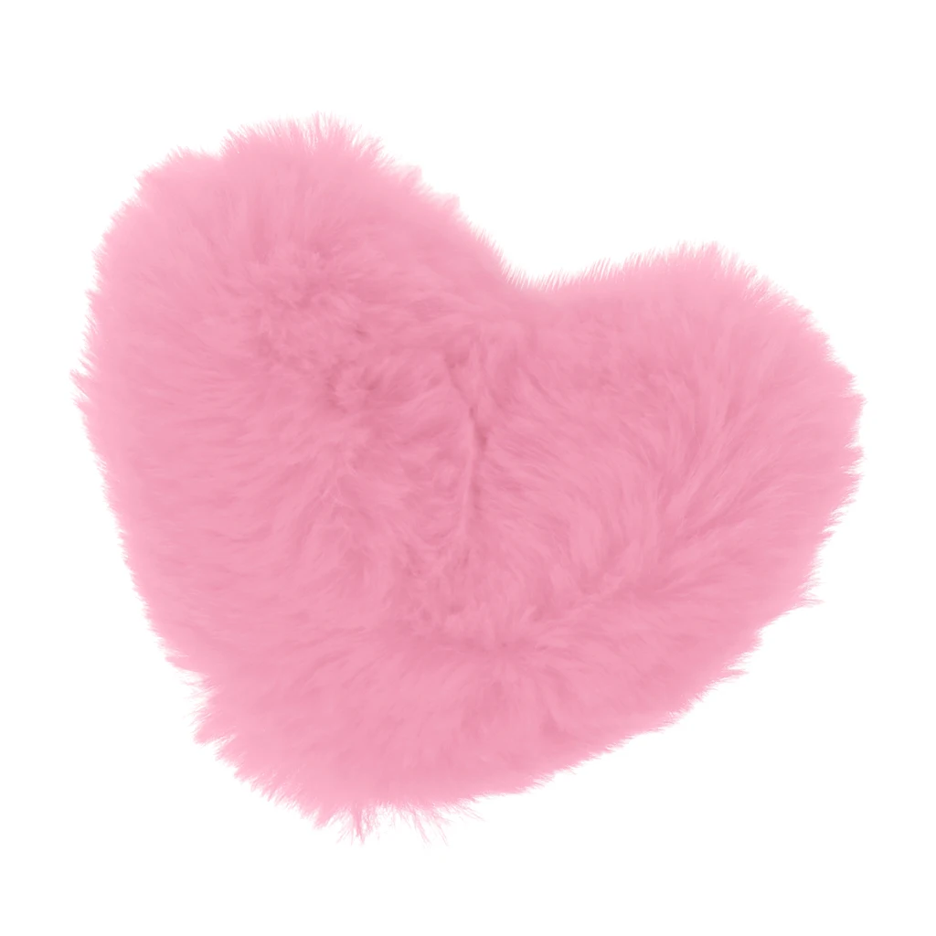 Милая прочная плюшевая декоративная подушка в форме сердца, подушка для кукольного домика, декор для 1/3, аксессуары для кукол, розовая игрушка