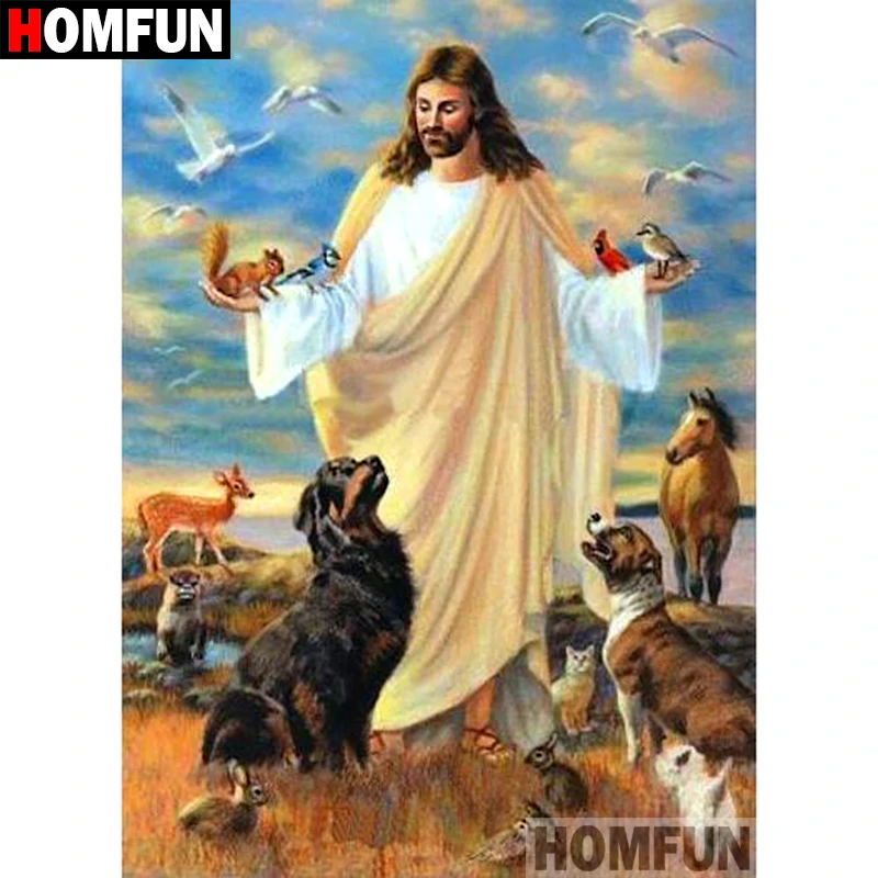 Алмазная 5D картина HOMFUN сделай сам с полными квадратными/круглыми стразами