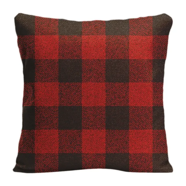 Cotton Linen Red Buffalo Check Throw Pillow Case Decorative Cushion Cotton Linen Red Buffalo Check Throw Pillow Case Decorative Cushion Cover Pillowcase Customize Gift High