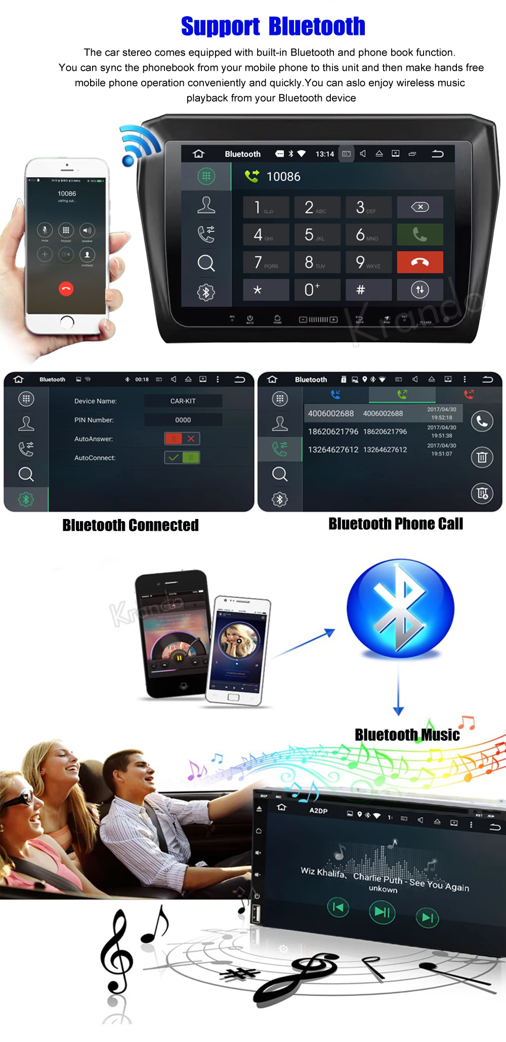 Krando 8 &quotAndroid 7 1 Автомобильная навигационная и мультимедийная система для Suzuki Swift