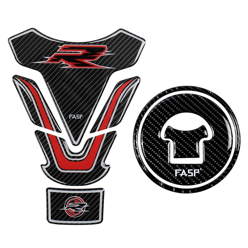 

5D Carbon Fiber Motorcycle Fuel Tank Pad Cap Decals Gas Cap Sticker For Honda CB500 CBR300R CB300F CBR150 CBR500R