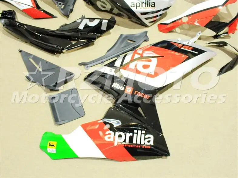 Литья под давлением ABS Полный комплект обтекателя подходит для Aprilia RS125 06 07 08 09 10 11 RS 125 2006 2007 2011 на заказ; цвет черный, красный