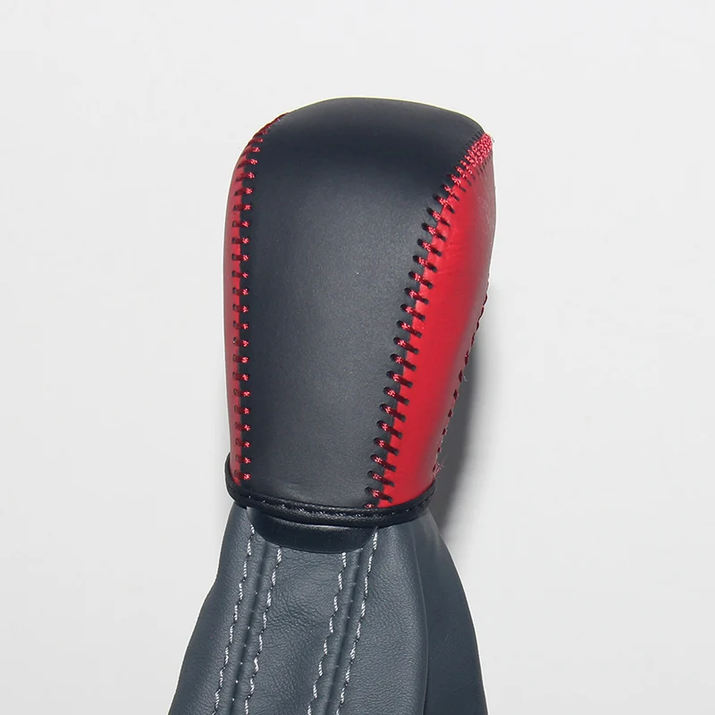 Natural cuero gear shift knob cubierta para Audi A6L en coche 2016 años cubierta en el cambio de engranaje perilla copri pomello cambio caso ppc Natural cuero gear shift knob cubierta para Audi A6L en coche 2016 años cubierta en el cambio de engranaje perilla copri pomello cambio caso ppc