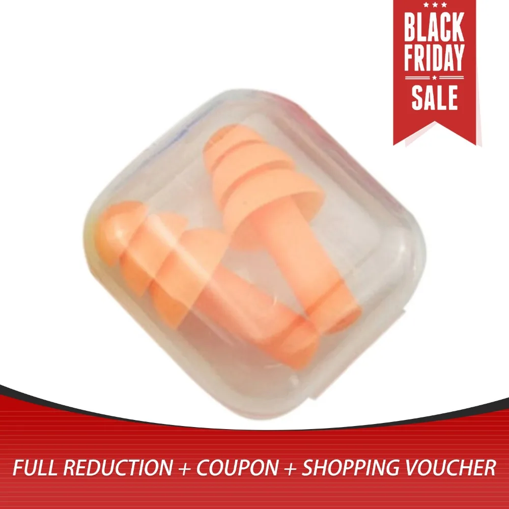 

Soft Silicone Ear Plugs Sound Insulation Ear Protection Earplugs Noise Reduction Sleeping Plugs with Storage Box