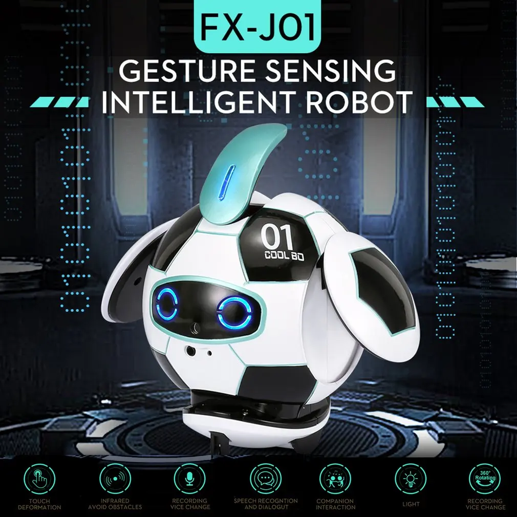 

KUBO Ball Robot AI Robotic Sensing Gesture Companion Robot Intelligent Robot Dancing Singing Toys For Children Gift