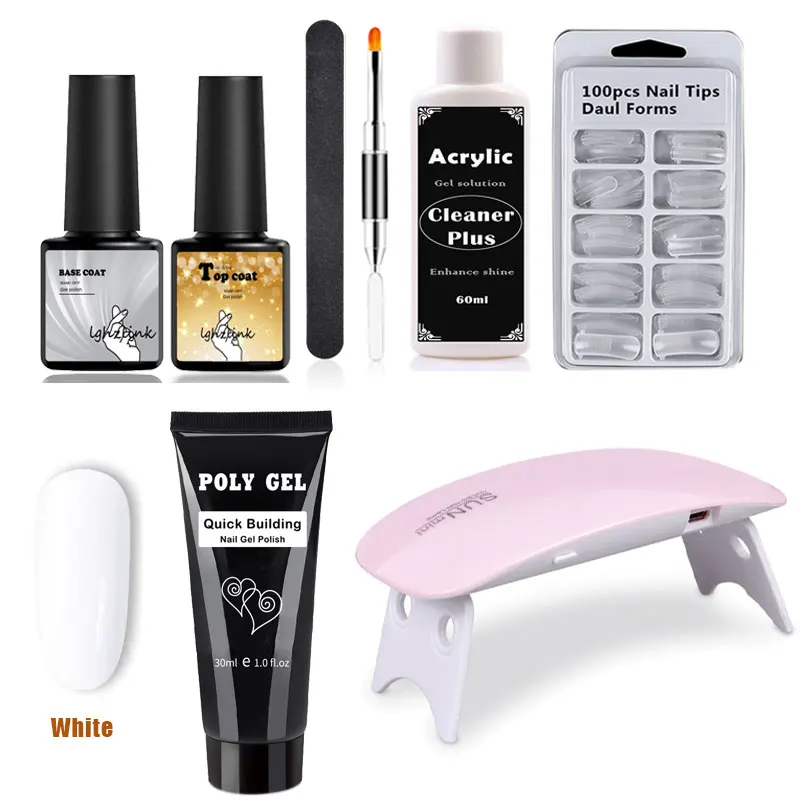 8 unids/set de extensión de Gel Kits ampliar rápido UV Polygel Builder Gel Slip solución forma de uñas de Arte de uñas de cepillo kit de herramientas 8 unids/set de extensión de Gel Kits ampliar rápido UV Polygel Builder Gel Slip solución forma de uñas de Arte de uñas de cepillo kit de herramientas