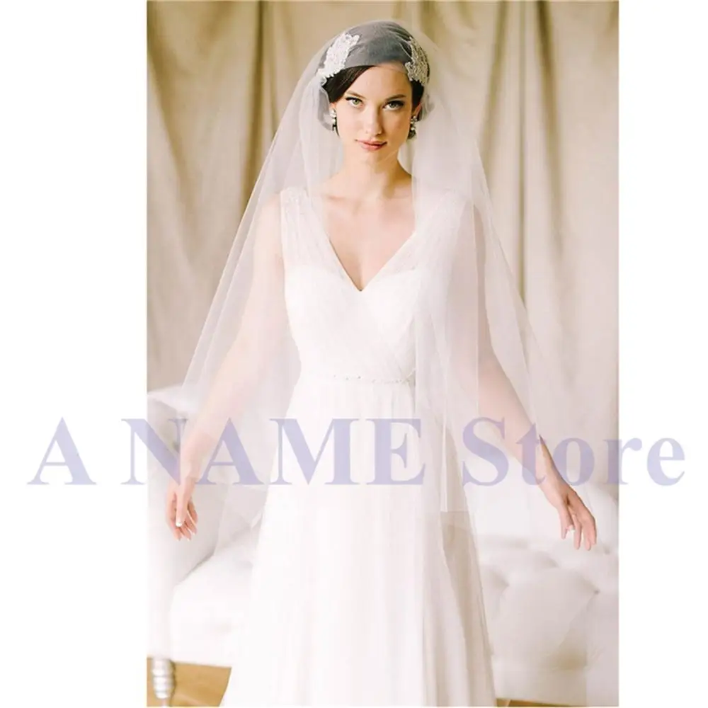 

Women Juliet Cap Veil Bridal Wedding Veil Vintage 1920s Lace Appliques Beaded Veils Wedding Accessories Velo de Noiva