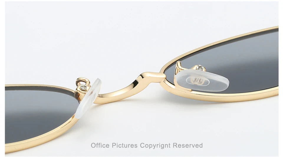 jumlai men Small Oval Sunglasses Fashion Metal Frame Men Clear Red Yellow Lens Shades Sun Glasse UV400  (8)