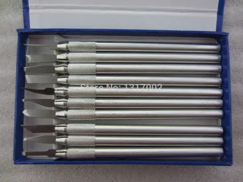 

Free Shipping GH875D Jewelry Tools engraving 10pcs Stainless Steel Wax Carving Set , Wax Carver Tool Set,dental mold Wax Knife