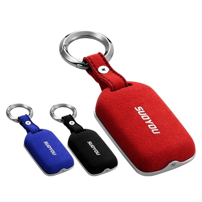 

New Stripe Zinc Alloy Car Smart Remote 2 3 4 Buttons Key Cover Chain Case Fob For Honda Accord Civic CR-V CR-Z HR-V Pilot Crosst