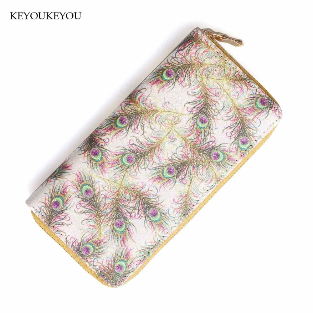 DICIHAYA Brand Cute Owl Animal Printing Leather Wallets Zipper Long Women Wallet Ladies Clutch Bags Purses