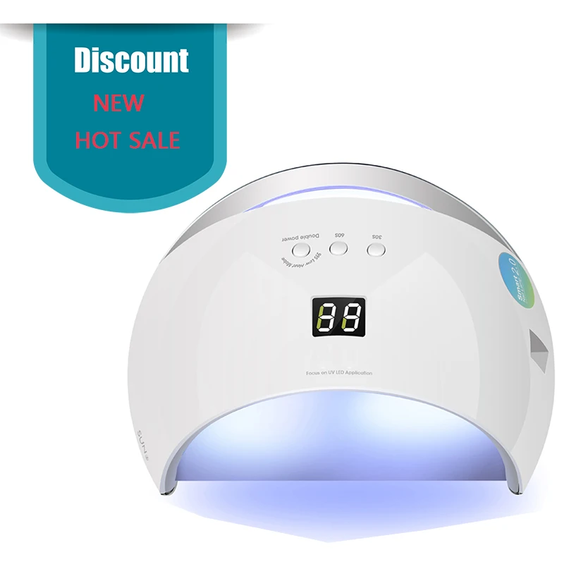 

48W SUN6 Smart Lamp Nail LED UV Lamp Dryer Metal Bottom LCD Timer Multicolors for Curing UV Gel Polish Nail Art Tools Nail Dryer