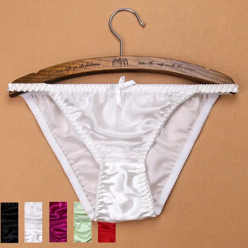 Женские шелковые трусики с заниженной талией M/L/XL/XXL|silk panties women|pure silk woment thong |