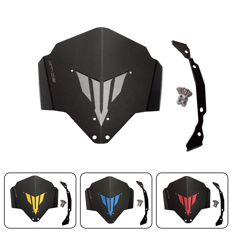 For Yamaha MT-03 MT-25 FZ-03 Motorcycle Windscreen Windshield High Strength Aluminum For Yamaha MT03 MT25 FZ03 2015 2016 New (8)