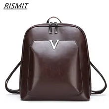 Famous Brand Leather Female Bag Large capacity simple Vintage Backpack Travel bag Shoulder Bags leisure for Women TIANKUOCH9