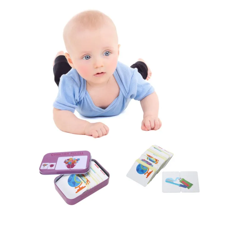 Hot Cognitive Card Learn English Word Puzzle Toy Kid Educational Toys Baby Literacy Game Learning Cards Animal Graphics | Игрушки и