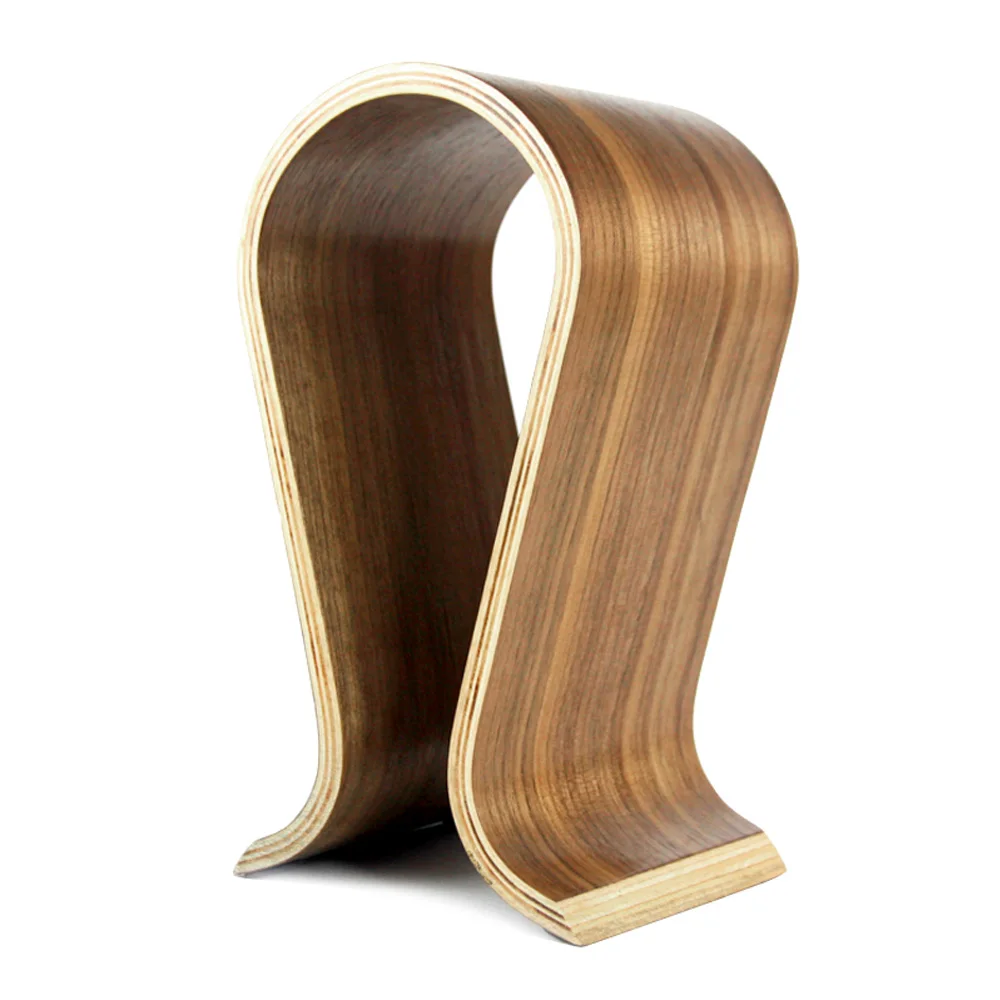 Wooden Acrylic Headphones Stand Headset Holder Ps4 Gaming Headset Desk Display Stand For Headphones Earphones Accessories