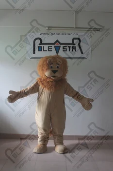 

POLE STAR MASCOT COSTUMES long plush hair lion mascot costumes