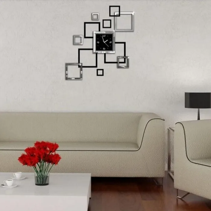 Reloj de pared nuevo reloj Relojes de pared DX-X4 creativos 3D acrílico espejo pared pegatina cuarzo relojes cuadrado reloj grande diy decoración del hogar Reloj de pared nuevo reloj Relojes de pared DX-X4 creativos 3D acrílico espejo pared pegatina cuarzo relojes cuadrado reloj grande diy decoración del hogar