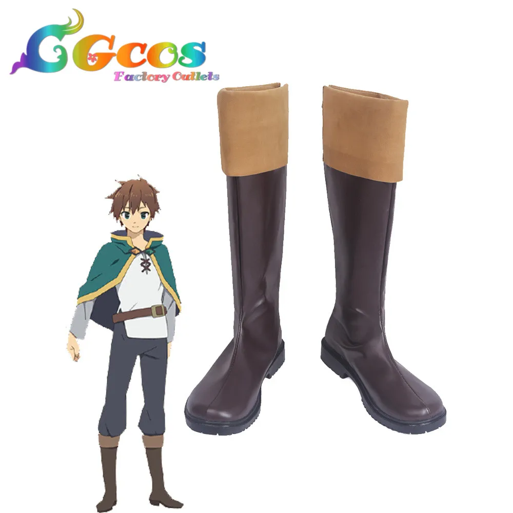 

Free Shipping Cosplay Shoes KonoSuba God's Blessing on This Wonderful World Kazuma Sato Boots Anime Halloween Christmas