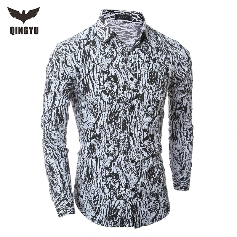 

Brand 2018 Dress Shirts Mens Camouflage Shirt Slim Fit Male Shirts Long sleeve Men Shirt Heren Hemden Casual Camisa Masculina