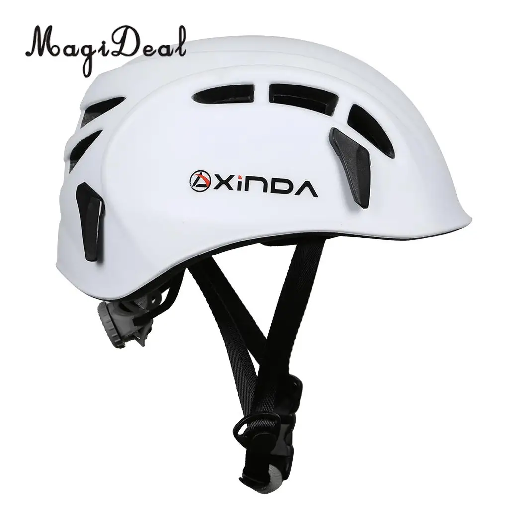 MagiDeal Safety Helmet Rock Climbing Tree Caving Kayaking Rappel Rescue Hard Hat for Outdoor Mountaineer Helmet Protective Gear
