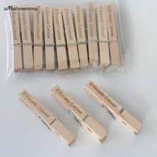 Индивидуальный выгравированы большой деревянный Одежда булавки Набор 50 душ пользу Подарки для клиентов гравировка на дереве зажимы свадьба день рождения подарок