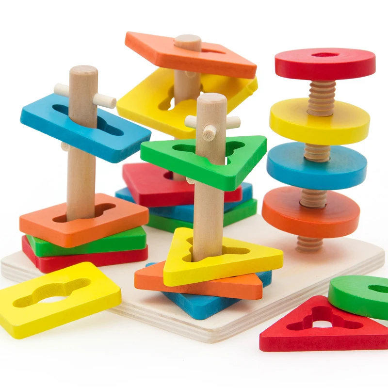 Kids Toys Educational Children Game Wooden Blocks Toy Function