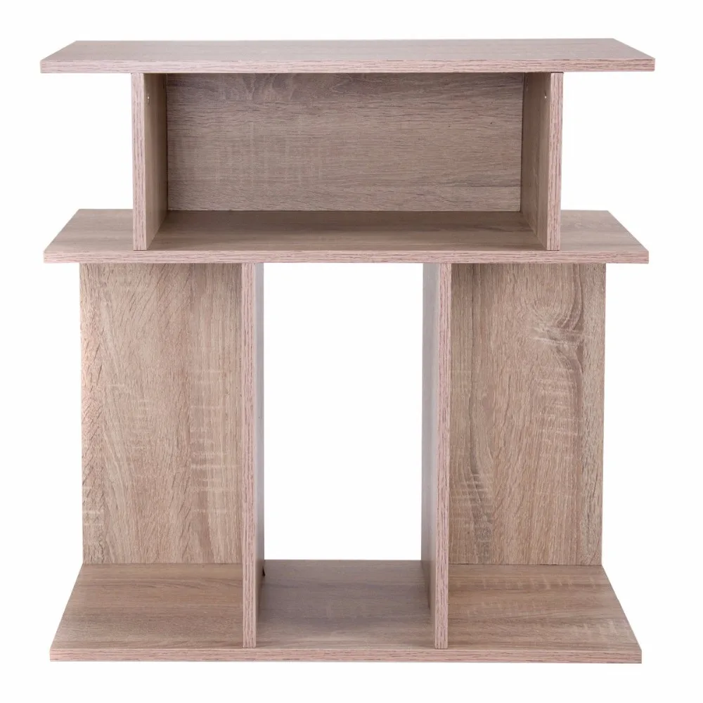 Giantex Modern Coffee Table Living Room End Side Sofa Table Wood Storage Desk Home Furniture With Diaplay Shelf HW56634
