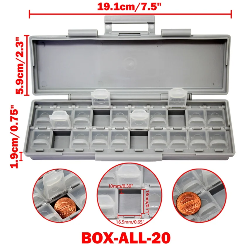 AideTek Enclosure box surface mount SMD storage Electronics Storage Cases & Organizers plastics Anti-statics resistor BOXALLS bike tool bag Tool Storage Items