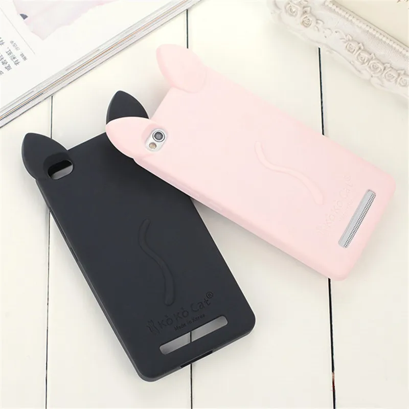 

New Arrival 3D Cute Cartoon Cat Ears Case For Xiaomi Mi4 Mi 5 Gel Silicone Phone Cases Cover for Xiaomi Mi 4 Mi5 Case fundas