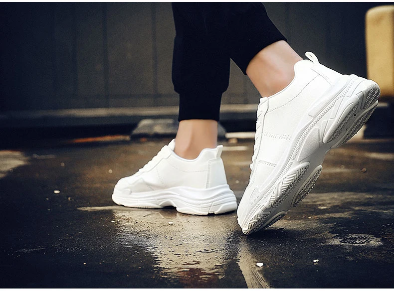 Mens Chunky Trainers Sneaker Winter PU Leather Men Sneakers Luxury Brand Black High Platform Sneakers Men Brand Shoes Classic  (15)