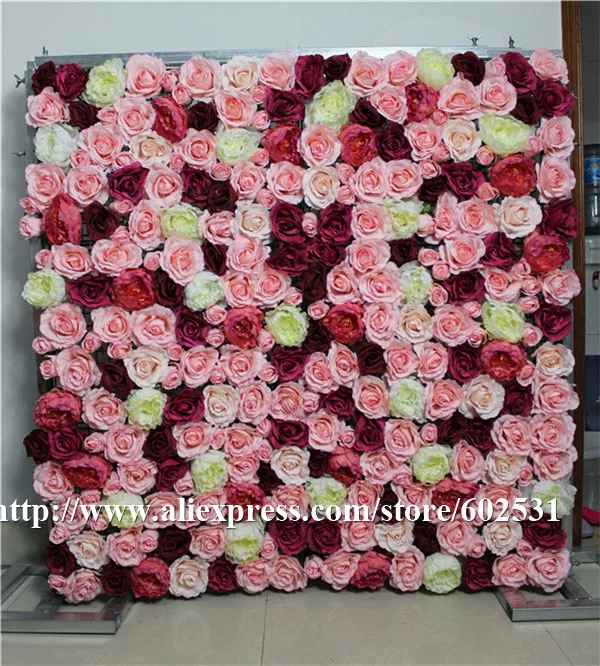 

SPR Free Shipping-10pcs/lot Artificial wedding rose flower wall background arrangement flowers road lead flowers decorations