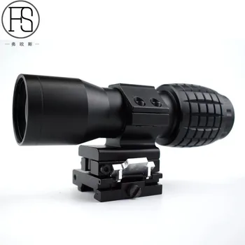 

FS 4X Magnifier Scopes Sights For Airsoft Hunting use with Holographic Sight.