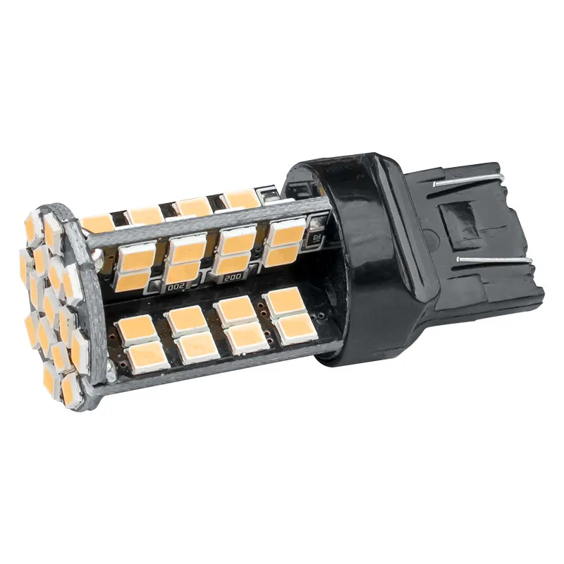 2 шт. T20 7443 W21/5 W супер яркий 79 SMD 2835 светодиодный авто светильник стоп-сигнала 21/5W Автомобильные поворотники лампы белого цвета-красный, желтый, 12V 2X