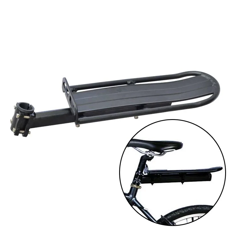 Discount Bicycle Bike Rear Seat Post Rack Aluminum Alloy Retractable Mount For Cycling ZJ55 2