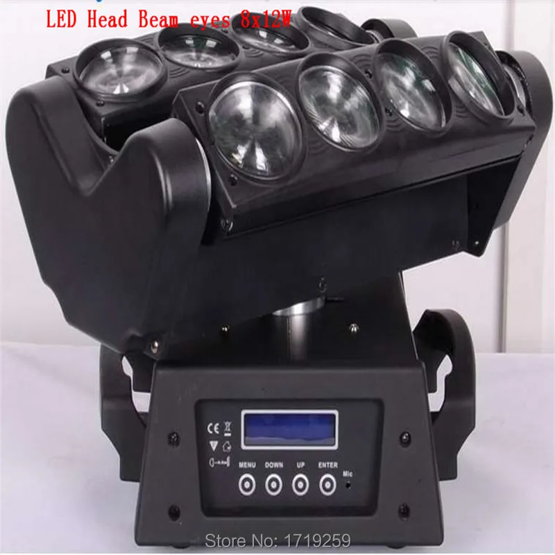 

12pcs/lot Fast shipping LED Beam Spider Moving Head LightLED Spider color RGBW 8x10w RGBW 4in1 Beam Moving Head Light