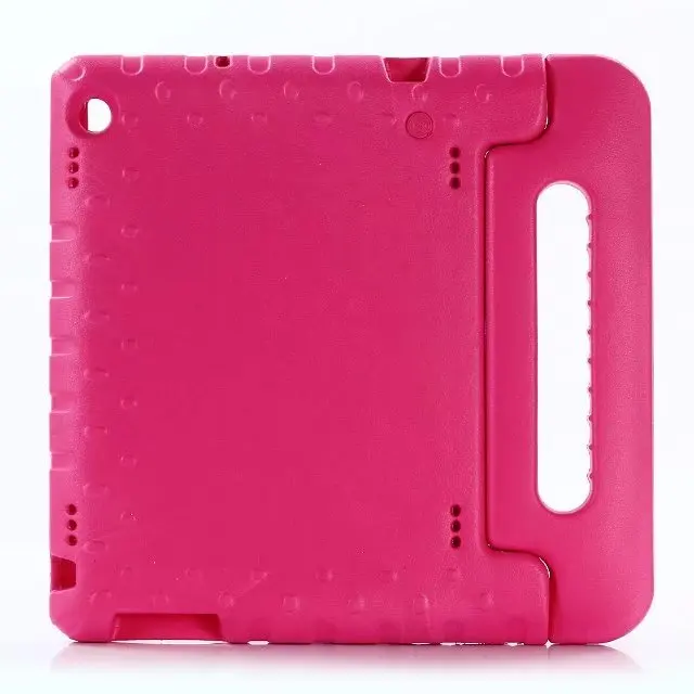 Heavy Duty силиконовый футляр противоударный ПК чехол для huawei Mediapad M3 Lite 10 BAH-W09 BAH-AL00 10,1 планшет детей Стенд Крышка - Цвет: rose red