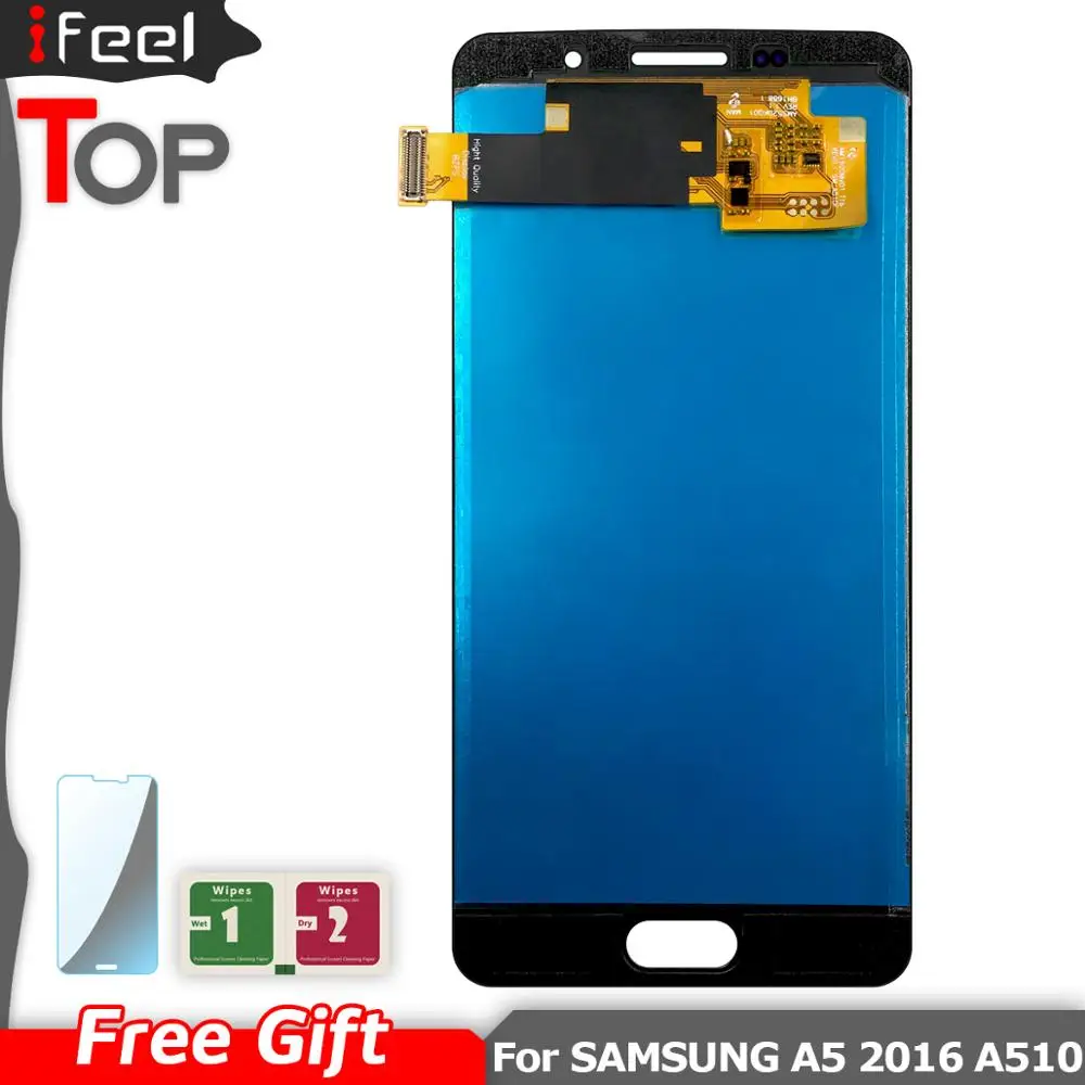 

A510 LCD for SAMSUNG Galaxy A5 2016 A510 A510FD A510F A510M LCD Display Touch Screen Digitizer Assembly Replacement